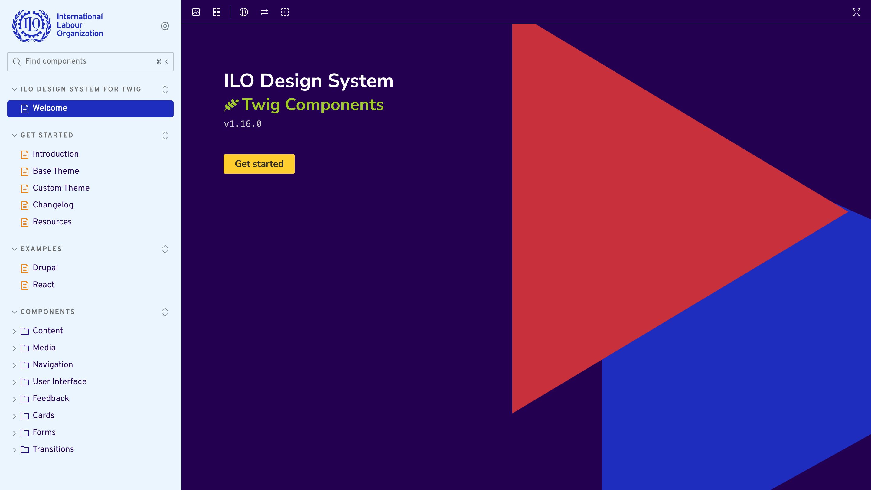 Screenshot of ILO Design System Twig Components