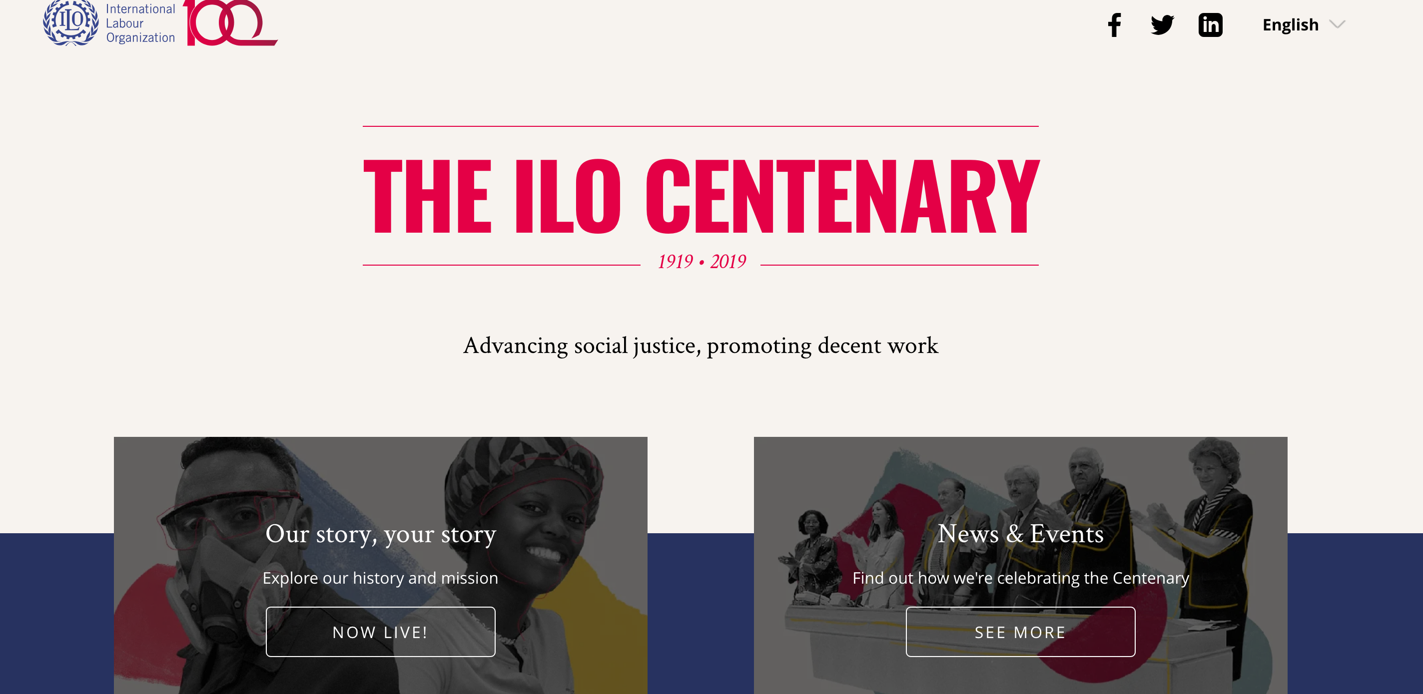 ILO Centenary Website